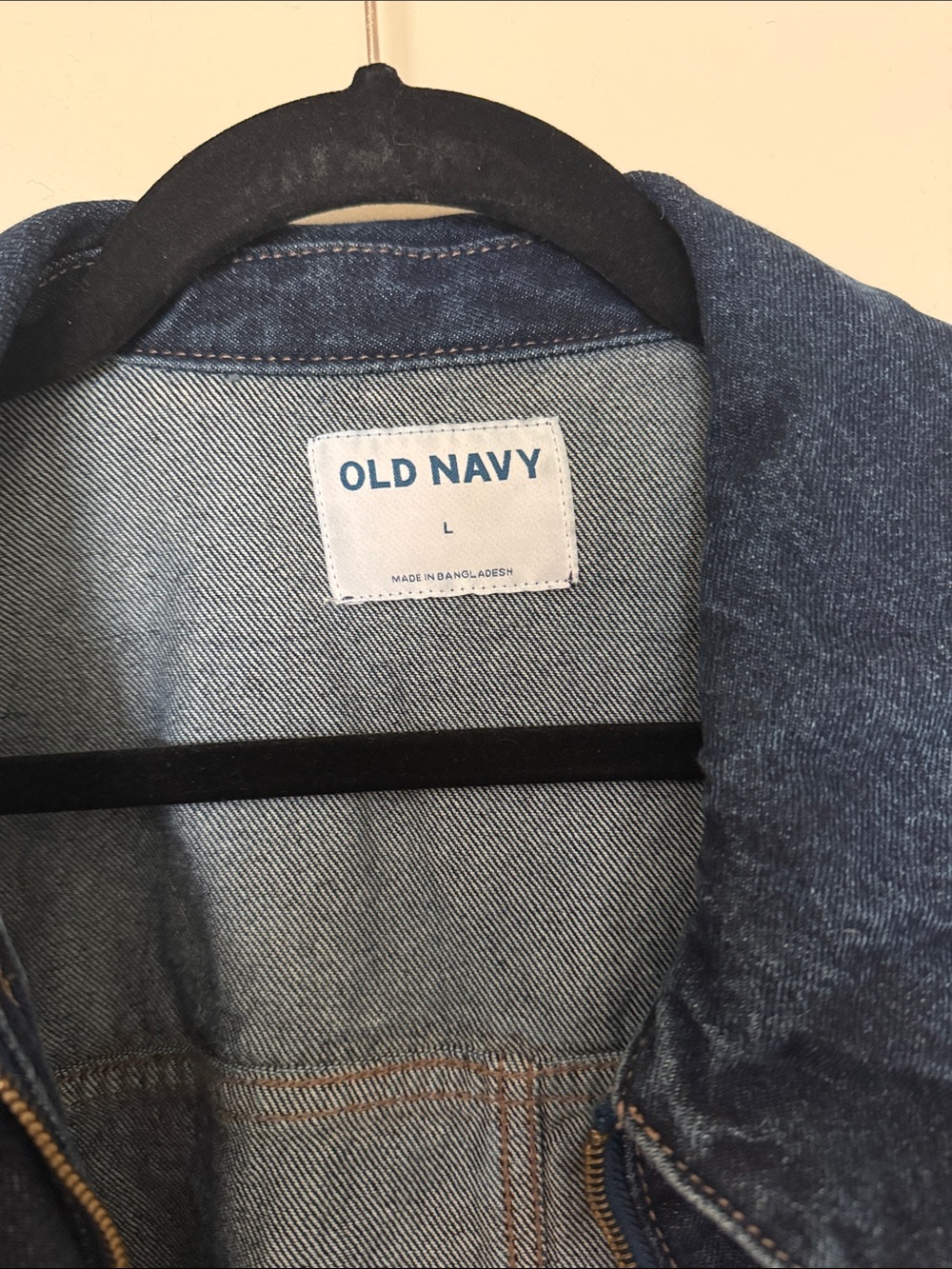 Women's Dark Blue Barn Denim Jacket - Picture 2 of 5